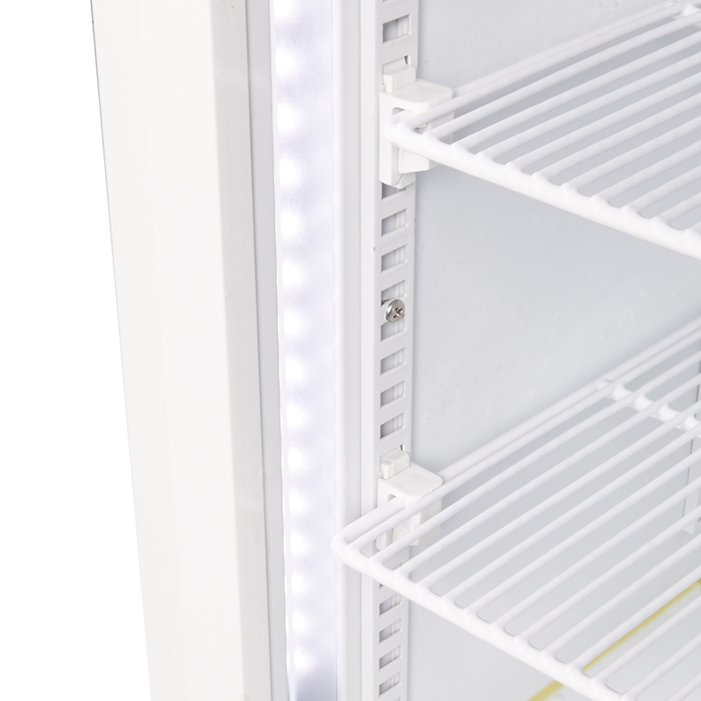 Display Freezer with glass door and illuminated display - black - GCDF72