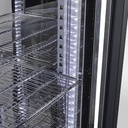 Large fan-assisted commercial cooler - stainless steel - power LED - GCGD500