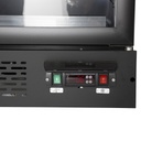 XXL Refrigerator – 4 Doors – For Supermarkets or Gas Stations – With Wheels – LED – Black – GD2200