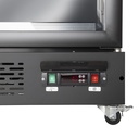 XXL Refrigerator – 4 Doors – For Supermarkets or Gas Stations – With Wheels – LED – Black – GD2200