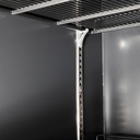 XXL Refrigerator – 4 Doors – For Supermarkets or Gas Stations – With Wheels – LED – Black – GD2200