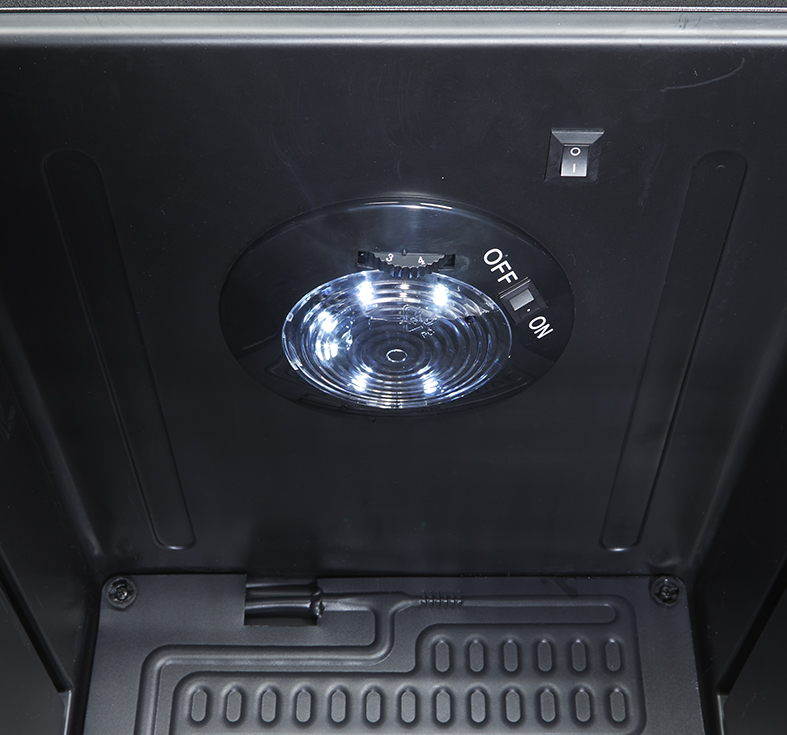 Bottle Cooler with glass door - black - high-performance LED - GCKW65