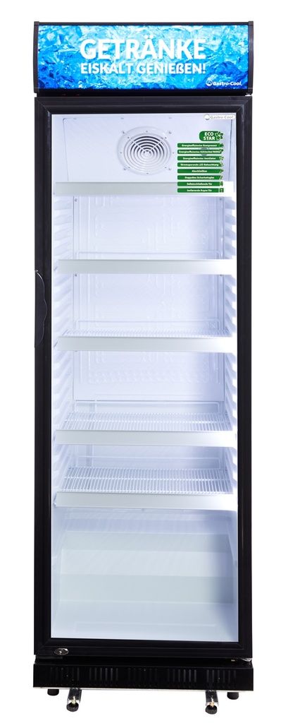 0,92 kWh/24h - Ultra Energy-Efficient & Eco-Friendly Bottle Refrigerator with advertising display  - ECO STAR +