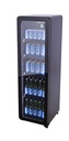 Retro Glass Door Cooler - elegant - black - GCGD135