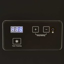 Chest Freezer with glass lid and two flexible wire baskets - black/black - GCFC100