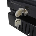 Gastro-Cool - Glass Door Cooler - black - self-closing door - 360 litres volume