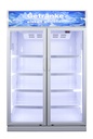 Gastro-Cool - kiosk cooler - two glass doors - LED - GCDC1050