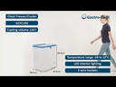 Vídeo demostrativo del funcionamiento y dimensiones del congelador arcón de 110 litros.