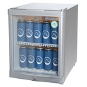 Glass Door Cooler - mini - silver - GCKW50