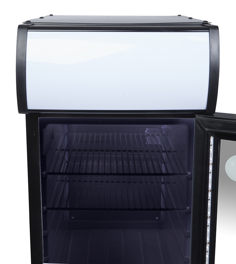 Small Black Display Refrigerator with Illuminated Display - GCDC25