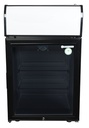 Display Freezer with glass door and illuminated display - black - GCDF72