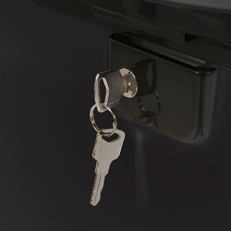 Chest Freezer with glass lid and two flexible wire baskets - black/black - GCFC100