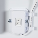 Chest Freezer with glass lid and two flexible wire baskets - white/black - GCFC100