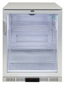 Glass Door Cooler - for installation in counters - silver - GCUC100