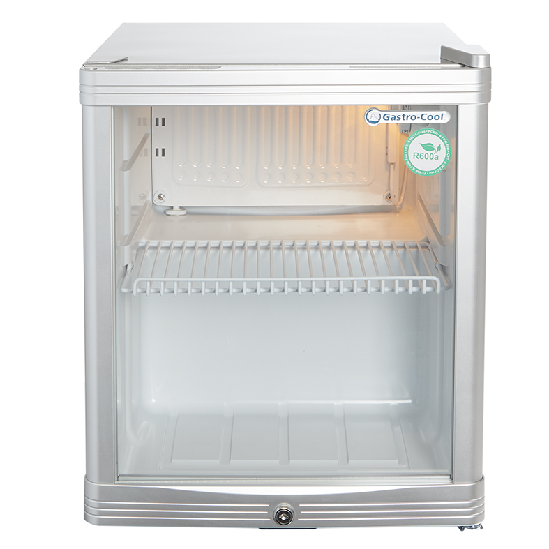 Glass Door Cooler - mini - silver - GCKW50