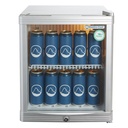 Glass Door Cooler - mini - silver - GCKW50