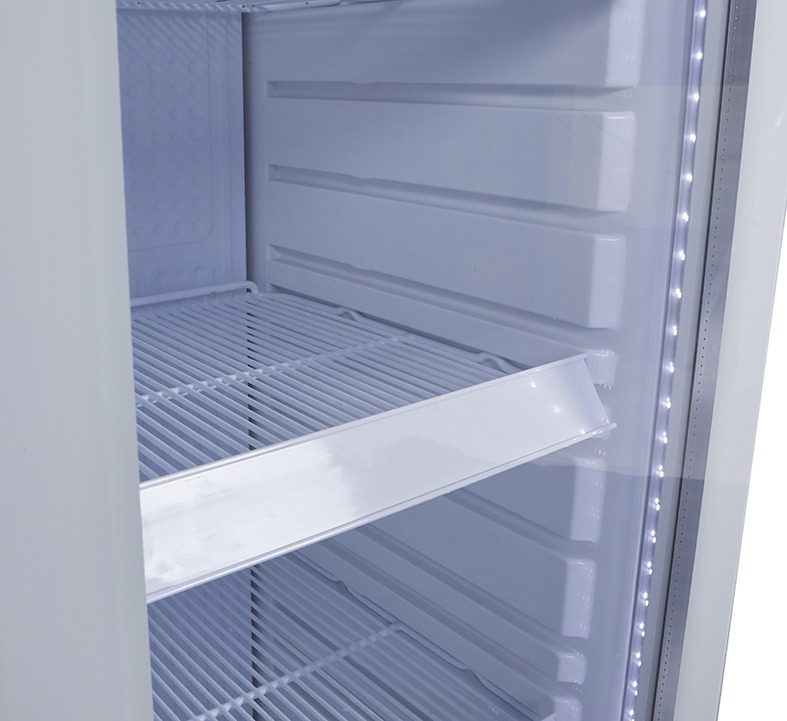 Bottle Cooler - slim - round shape - white - LED - GCGD175