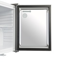 Mini fridge for petrol stations or gastronomy - Mini refrigerator - silver - GCKW25