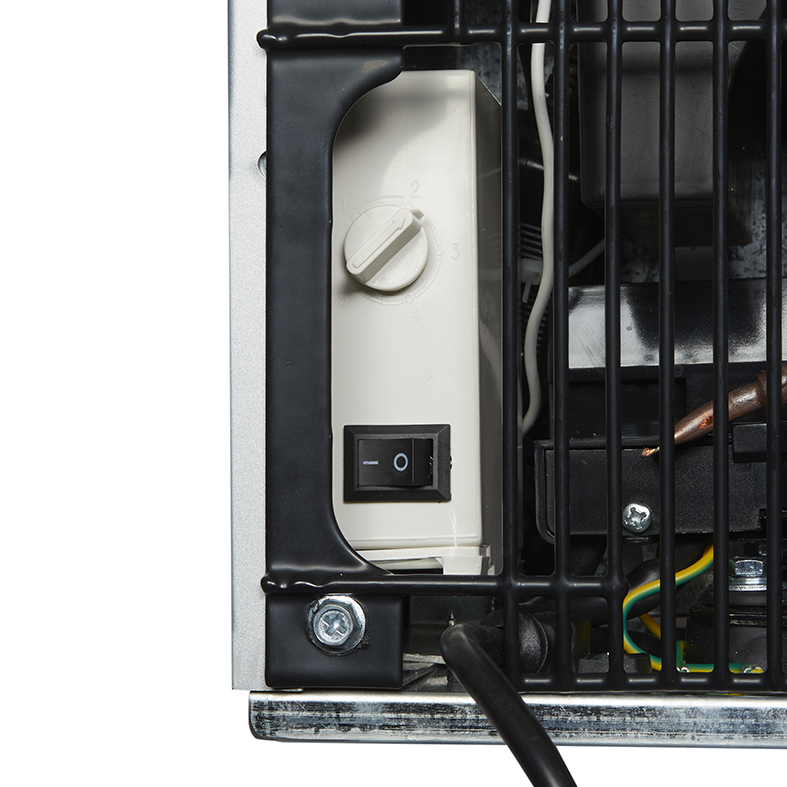 Mini fridge for petrol stations or gastronomy - Mini refrigerator - silver - GCKW25