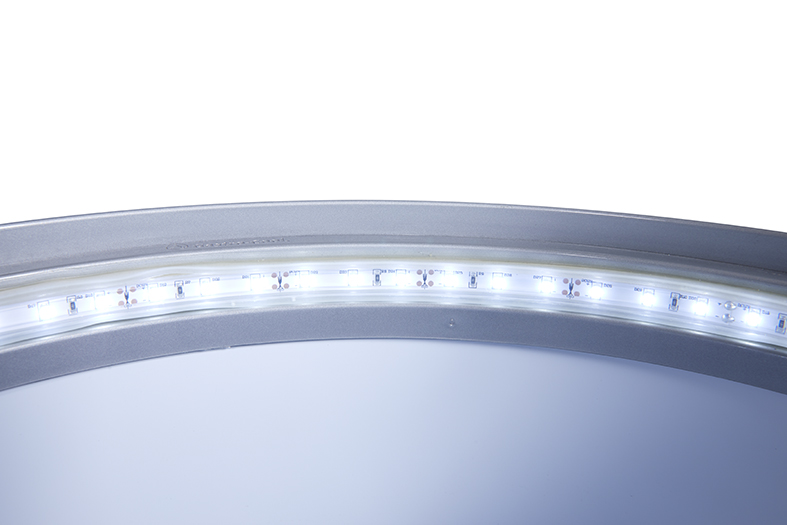  Can Cooler round - frame silver - LED interior lighting - GCPT75