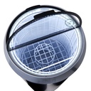 Can Cooler round - frame silver - LED interior lighting - GCPT75