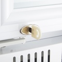 Nevera con puerta de vidrio y display publicitario - blanco - GCDC400