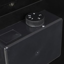 Mobiler Werkzeugwagen Kühlschrank - Industriedesign Minibar 50L mit Schubladen und Rädern - Schwarz - Design Kühlschrank für Werkstatt, Garage und Man Cave