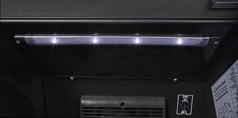 Retro Glass Door Cooler - elegant - black - GCGD135