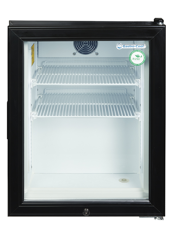 Freezer small with glass door - POS - for ice cream - black - GCGW50