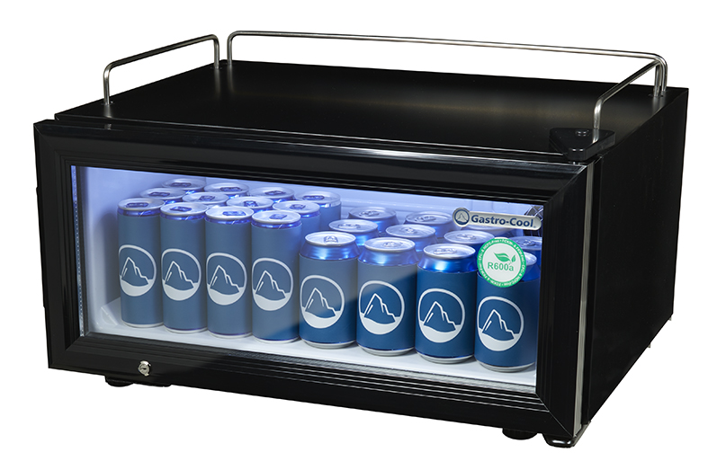Beverage Cooler - flat - 30 cm - for impulse purchases - black - GCGD15