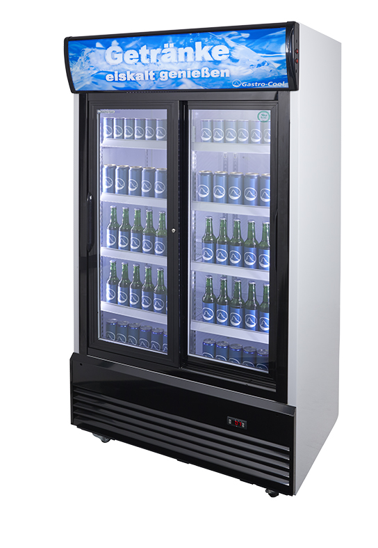 Beverage Cooler with double door - extra wide - sliding door - GCDC800HD