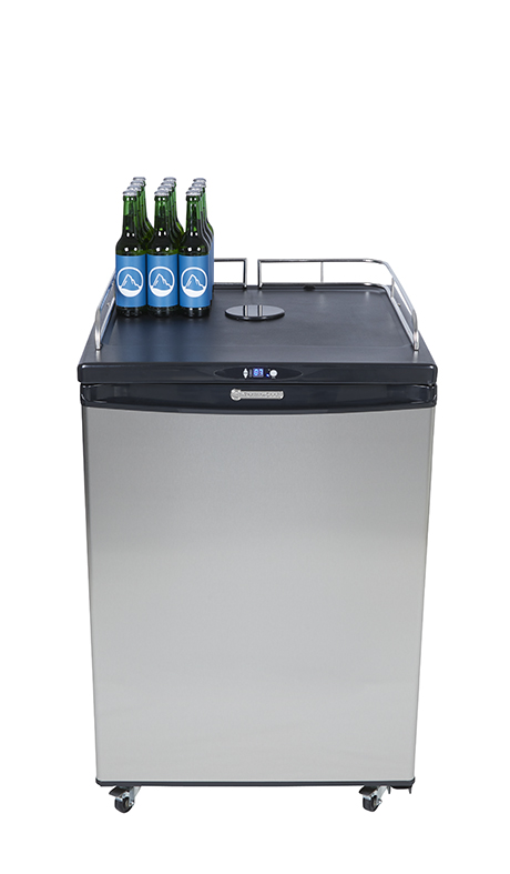 Beer Cooler - beer fridge - stainless steel front - GCBK160