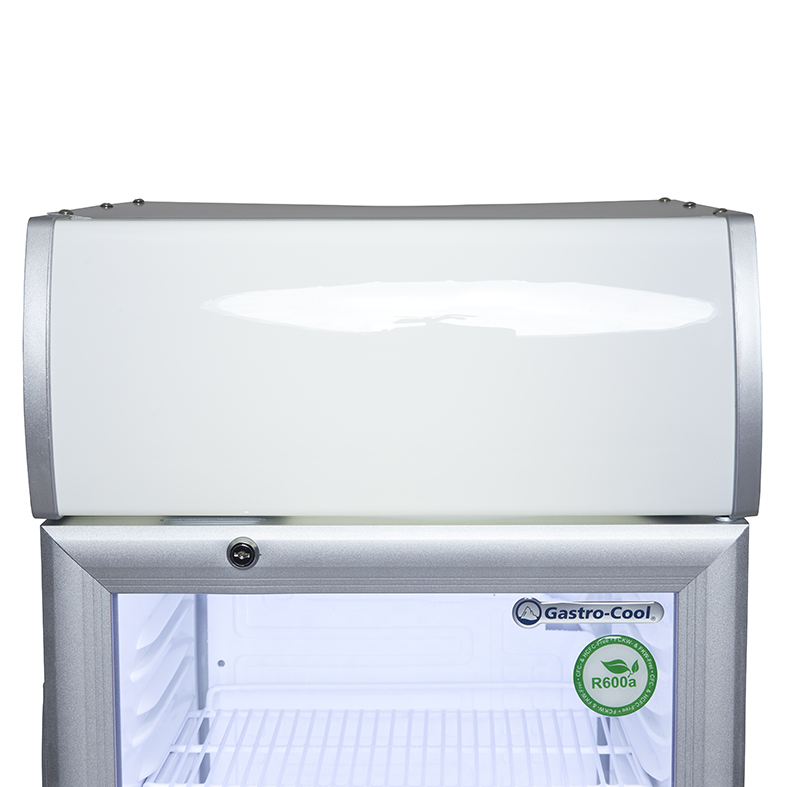 Cooler with display - silver - LED - GCDC50