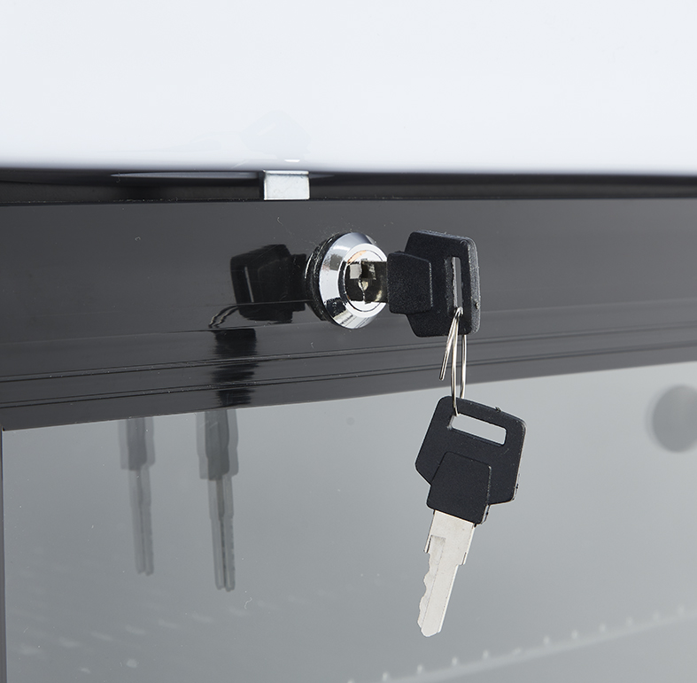 Display Cooler - counter - black - LED - GCDC50