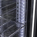 Gastro-Cool - black cooler with glass door - fan-assisted - large - GCGD300