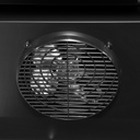 Supermarket Refrigerator - 4 Wheels - LED - 2 glass doors - black - GD1050