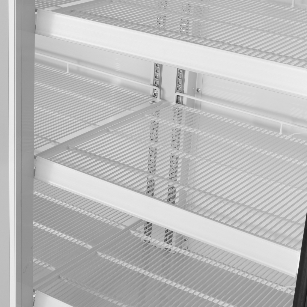 Large Beverage Refrigerator - Kiosk Cooler - Supermarket - LED - silver - GD1050