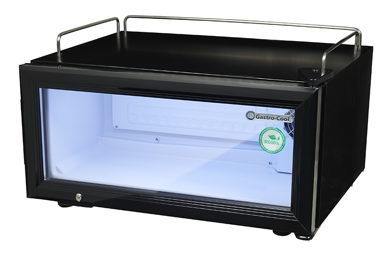 [240200] Beverage Cooler - flat - 30 cm - for impulse purchases - black - GCGD15