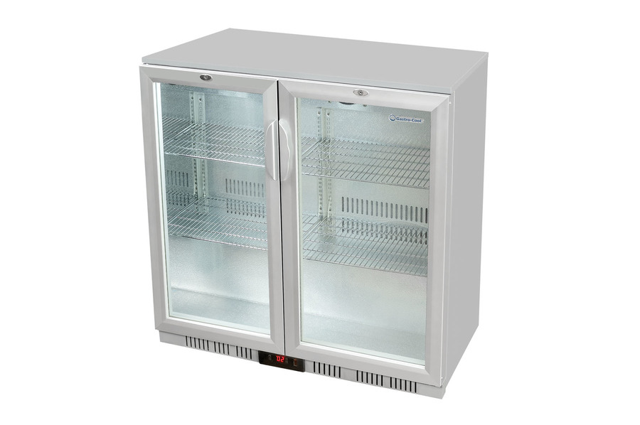 Back Bar Cooler - hinged door - silver - GCUC200