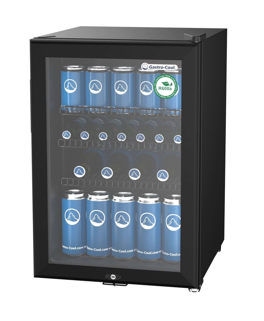 [204101] Bottle Cooler - minibar - black/white - LED - GCKW65