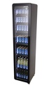Nevera Expositora Estreta 150L, Estil Retro, Porta Vidre, Negre - GCGD175