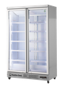 Refrigerador de bebidas grande - Enfriador para quiosco - Supermercado - LED - plateado - GD1050