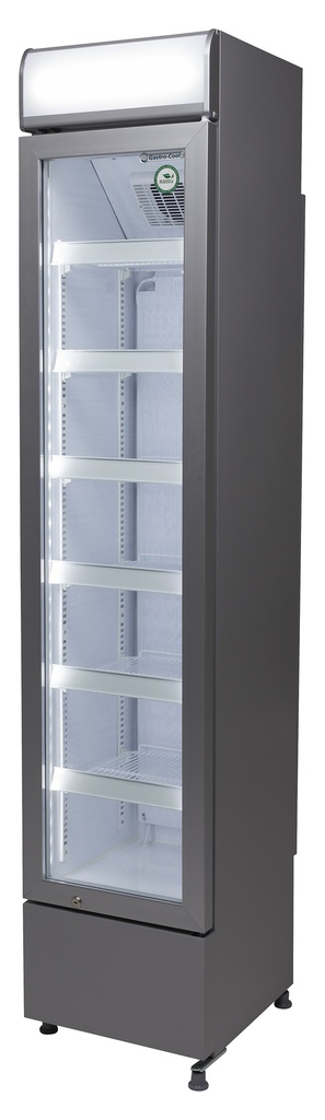 [135401] Nevera Expositora Estreta 150L, Plata, Porta Vidre - GCDC130