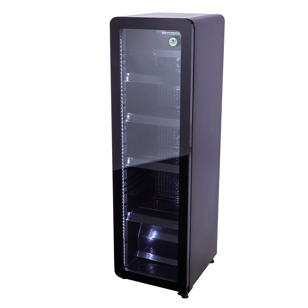 [259100] Nevera Vintage Retro Negre Porta de Vidre - GCGD135