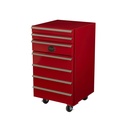 Vintage Industries - Roter Werkstattwagen Kühlschrank - 4 Räder - VICT50