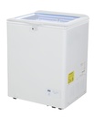 Arcón Congelador 110L Tapa Cristal Corredera, 2 Cestas - blanco/blanco - GCFC100