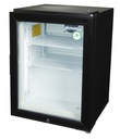 Gefrierschrank klein mit Glastür - POS - für Eis - schwarz - GCGW50