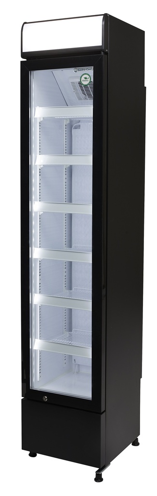 [135201] Refrigerador d'ampolles - estret - publicitat - negre/blanc - LED - GCDC130