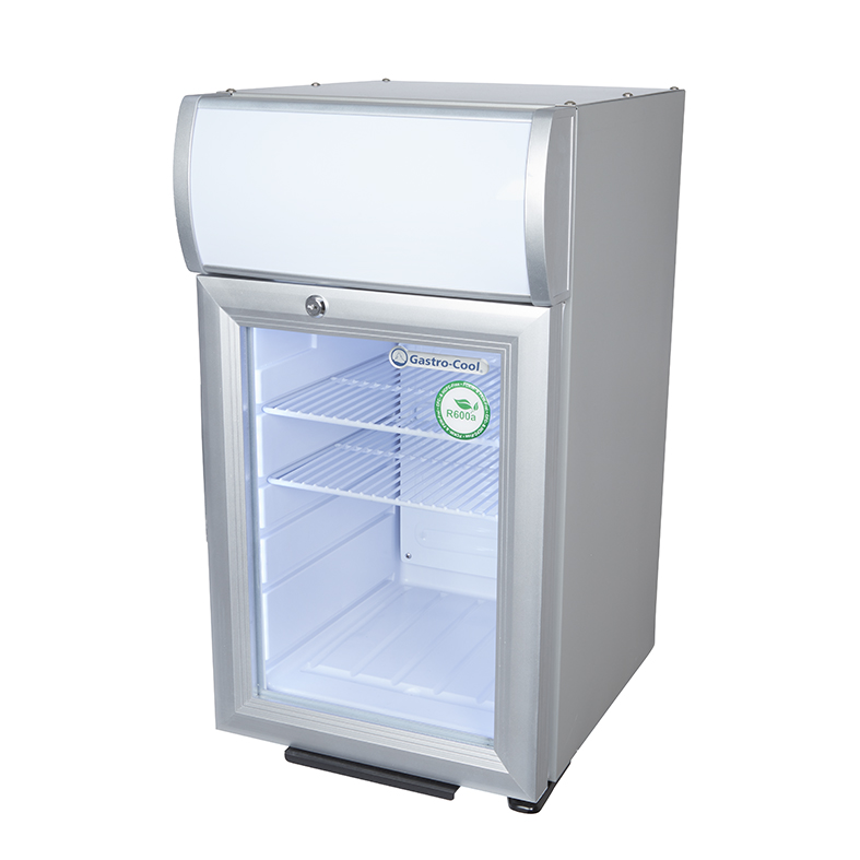 [101400] Displaykühlschrank - klein - silber/weiß - power LED - GCDC25